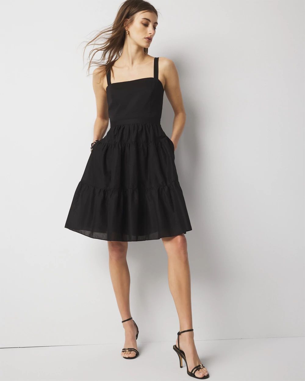 Petite Fit + Flare Mini Sundress | White House Black Market